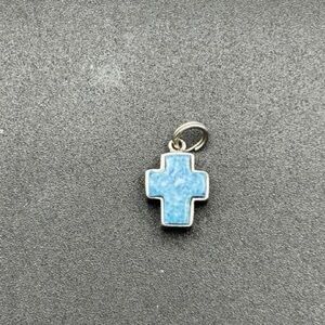 Turquoise Cross Pendant 925